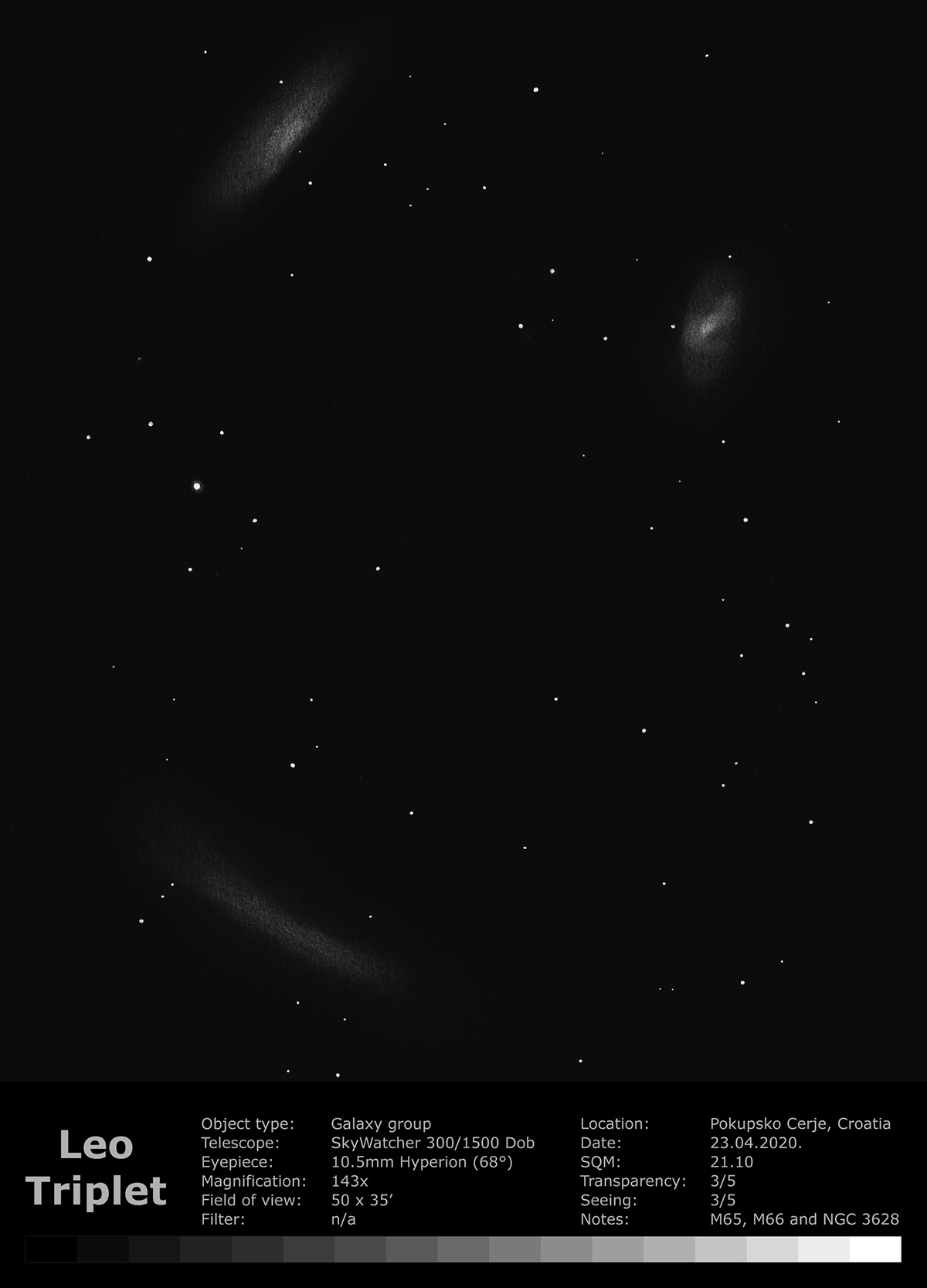 Messier 65, 66 i NGC 3628