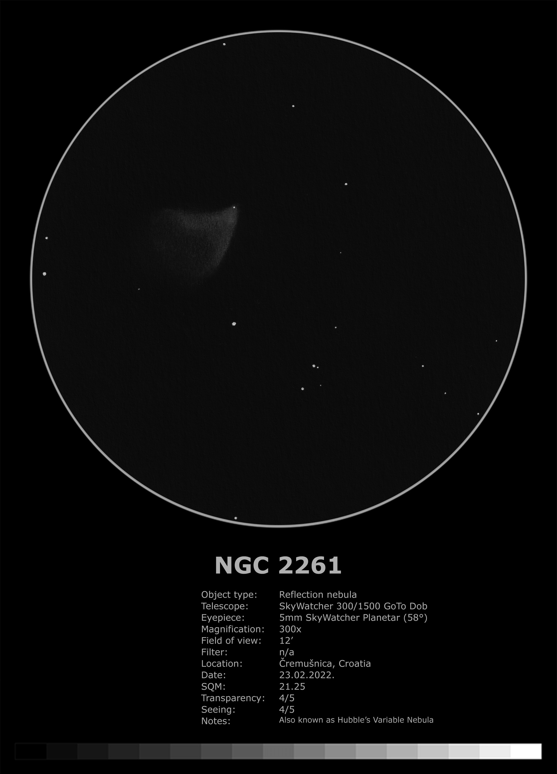 NGC 2261 Hubbles Variable Nebula (2022)