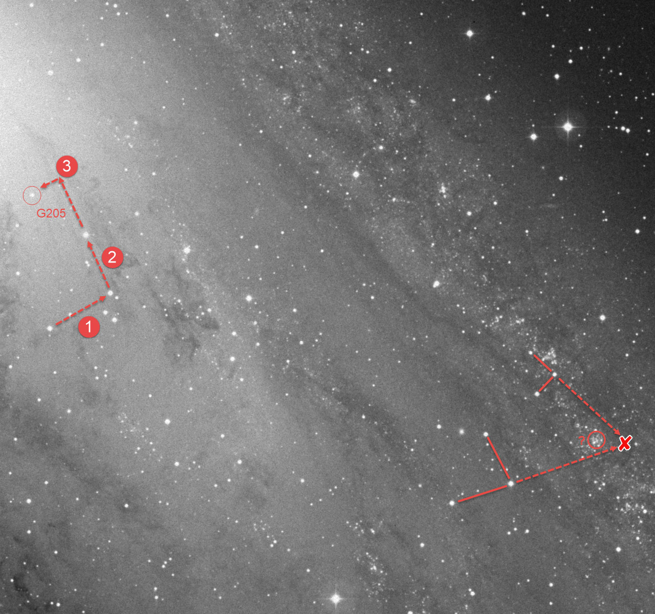 Lov na detalje u M31